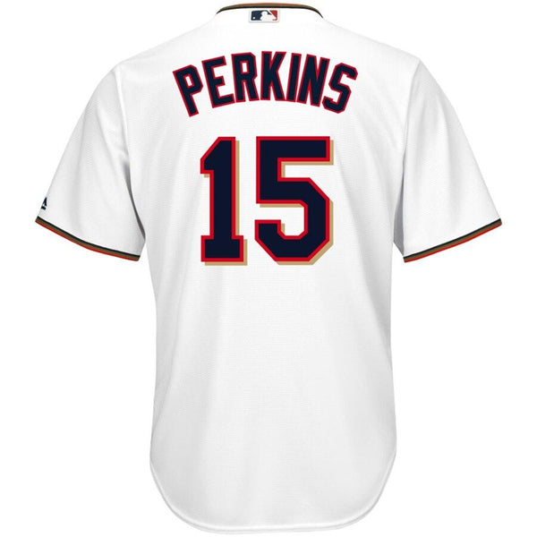 Glen Perkins Minnesota Twins Majestic Official Cool Base Player Jersey - White 2019