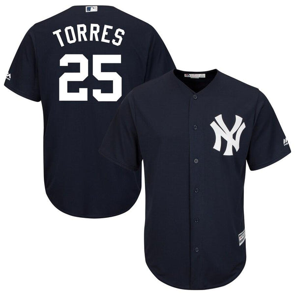 Gleyber Torres New York Yankees Majestic Alternate Official Cool Base Jersey – Navy 2019