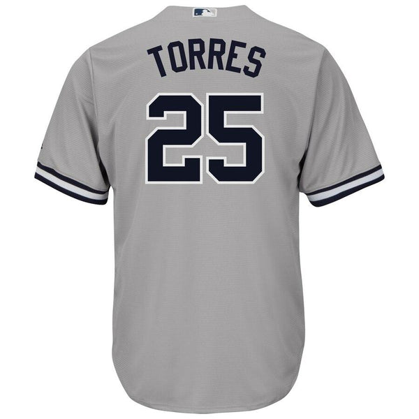 Gleyber Torres New York Yankees Majestic Official Cool Base Player Jersey – Gray 2019