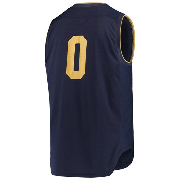 #0 Notre Dame Fighting Irish Under Armour Replica Basketball Jerseys - Navy/Gold 2019