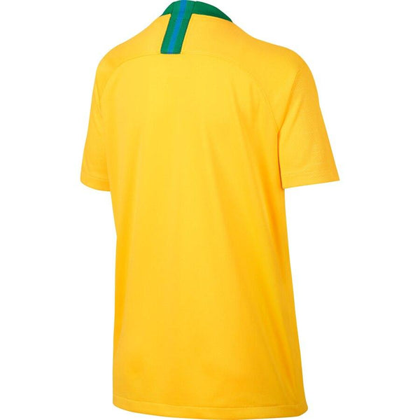 Brazil National Team Youth Home Replica Stadium Blank Jersey – Gold/Green 2019