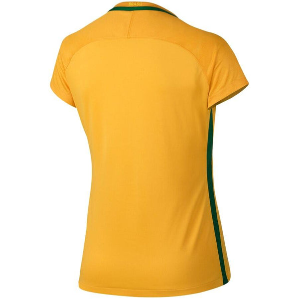 Brazil Women's Home Performance Stadium Jersey - Yellow/Green 2019