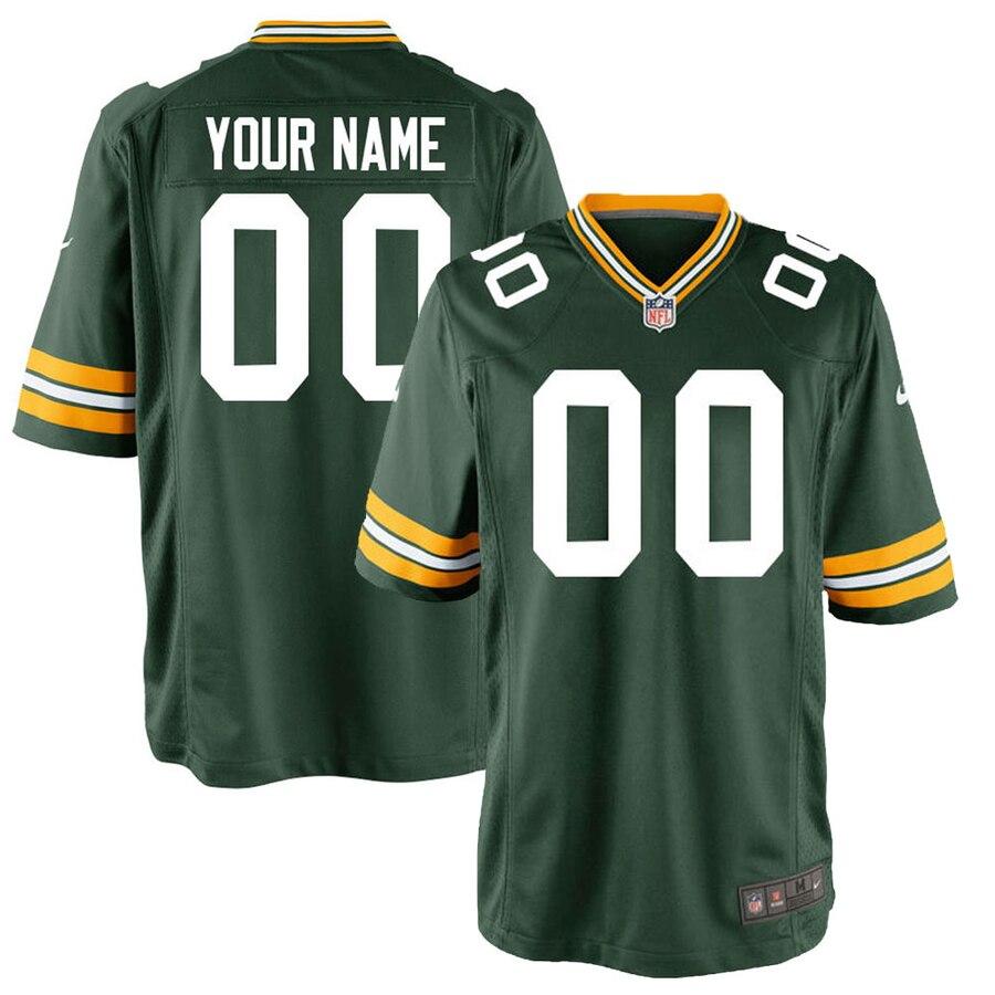 Green Bay Packers Custom Game Jersey - Green 2019