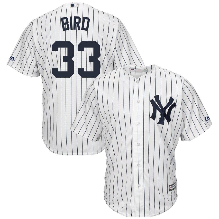 Greg Bird New York Yankees Majestic Official Cool Base Player Jersey - White 2019