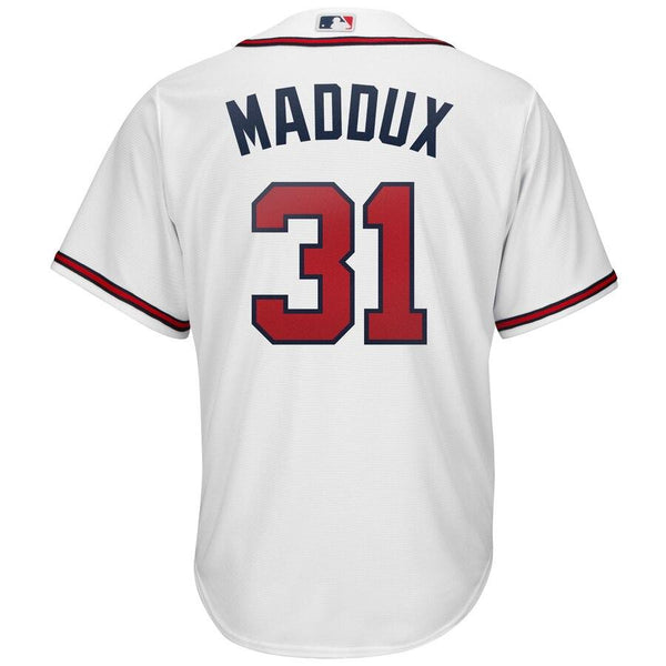 Greg Maddux Atlanta Braves Majestic 2019 Home Cool Base Player Jersey – White 2019
