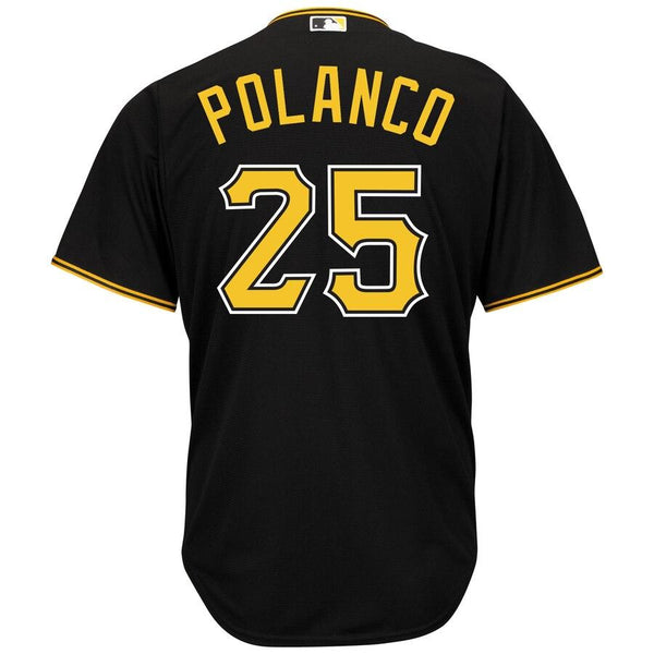 Gregory Polanco Pittsburgh Pirates Majestic Cool Base Player Jersey - Black 2019