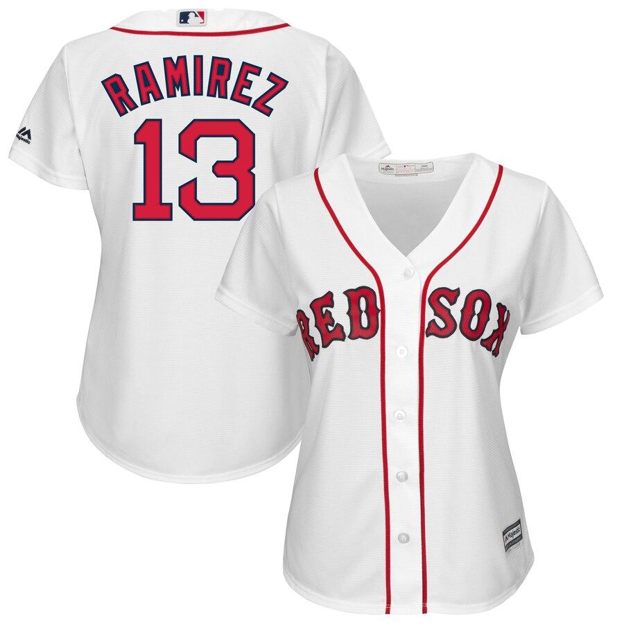 Hanley Ramirez Boston Red Sox Majestic Women's Cool Base Player Jersey - White 2019