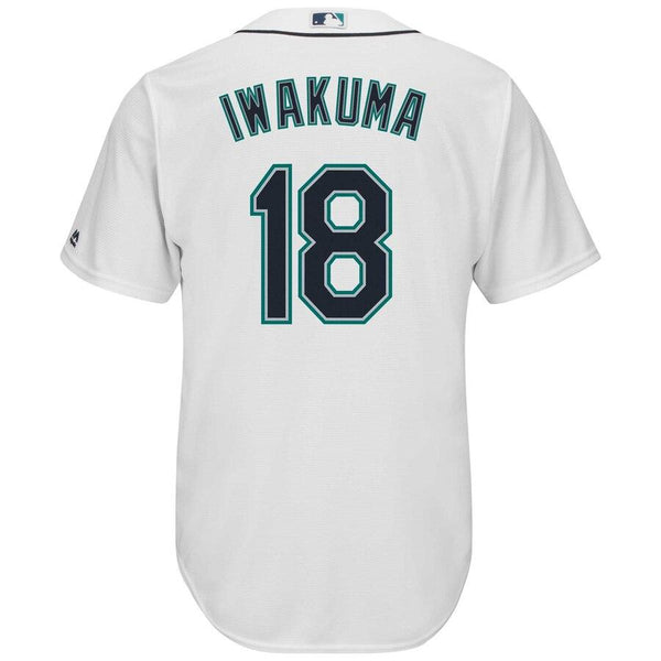 Hisashi Iwakuma Seattle Mariners Majestic Cool Base Player Jersey - White 2019