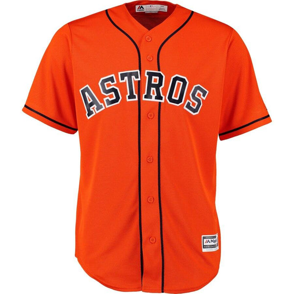 Houston Astros Dallas Keuchel Majestic Official Cool Base Player Jersey - Orange 2019