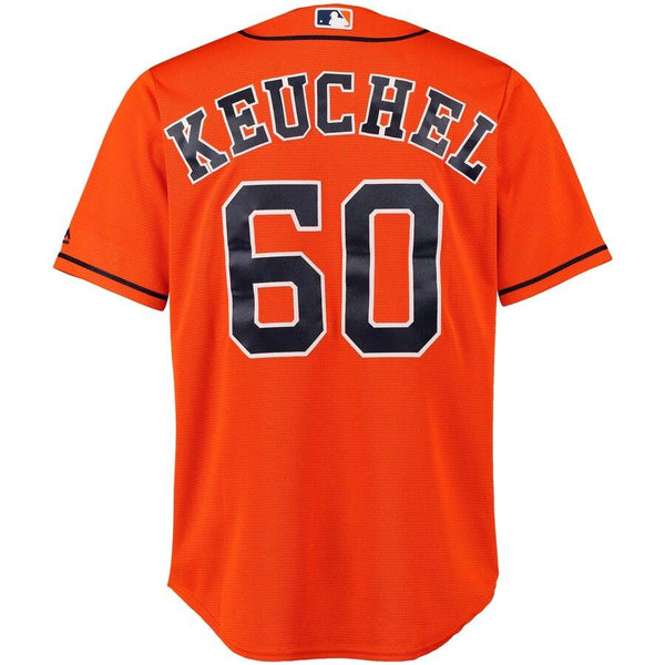 Houston Astros Dallas Keuchel Majestic Official Cool Base Player Jersey - Orange 2019