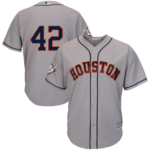 Houston Astros Majestic 2019 Jackie Robinson Day Official Cool Base Jersey – Gray 2019