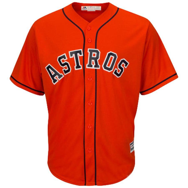 Houston Astros Majestic Official Cool Base Jersey - Orange 2019