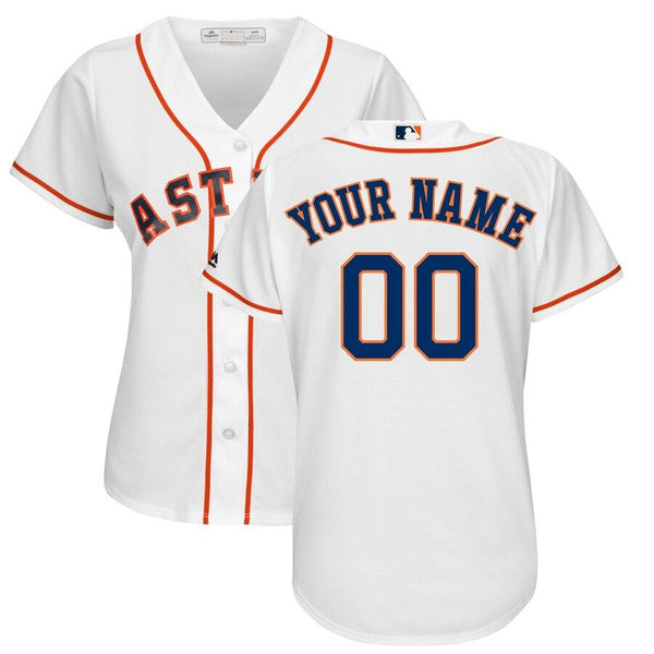 Houston Astros Majestic Women's Cool Base Custom Jersey - White 2019
