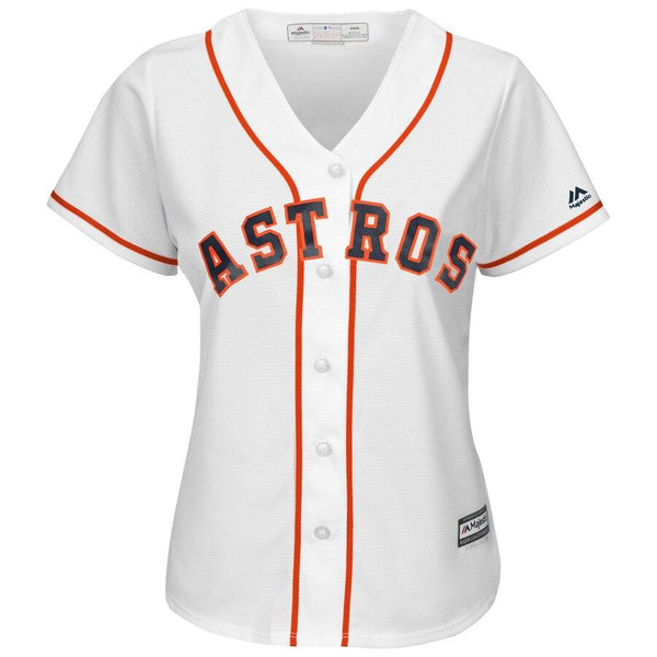 Houston Astros Majestic Women's Cool Base Custom Jersey - White 2019