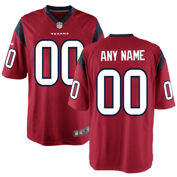 Houston Texans Customized Alternate Game Jersey - Red 2019