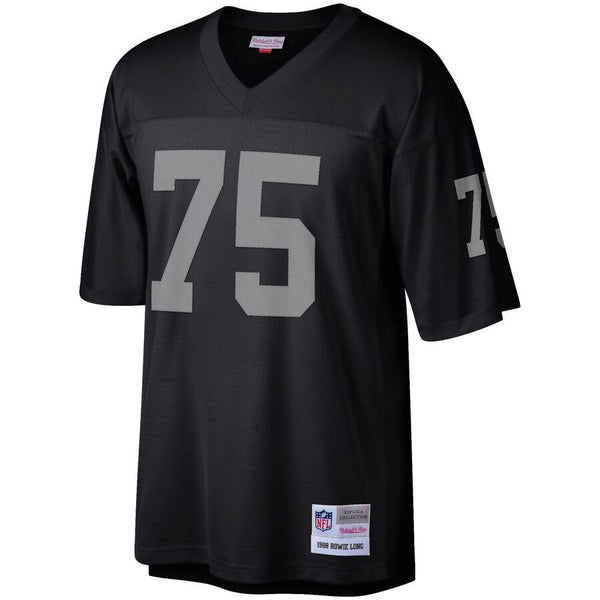 Howie Long Oakland Raiders Mitchell &amp; Ness Retired Player Vintage Replica Jersey - Black 2019