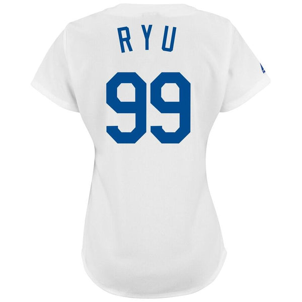 Hyun-Jin Ryu Los Angeles Dodgers Majestic Women's Player Replica Jersey - White 2019