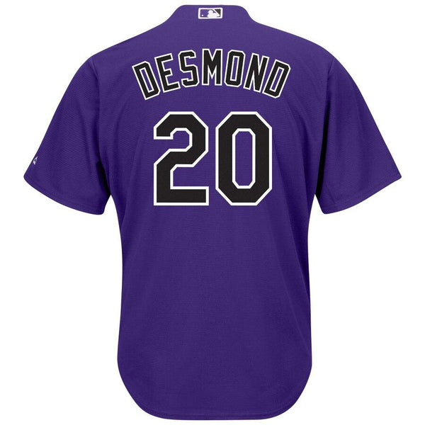 Ian Desmond Colorado Rockies Majestic Cool Base Alternate Player Jersey - Purple 2019
