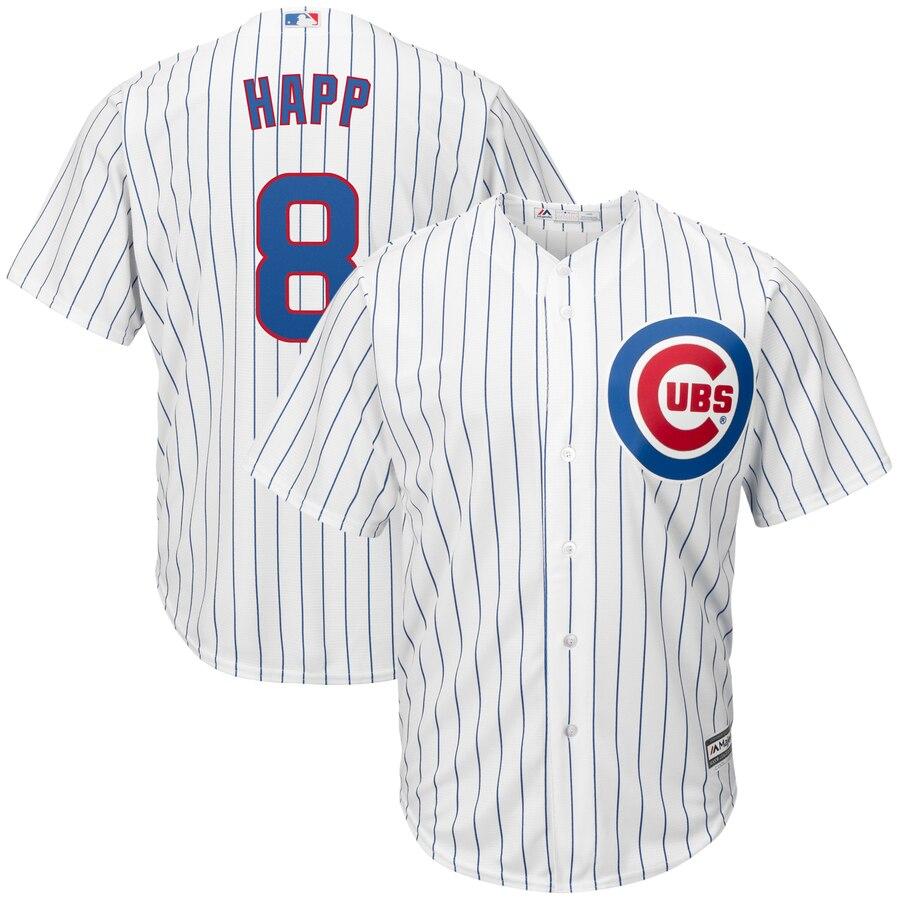 Ian Happ Chicago Cubs Majestic Cool Base Home Player Jersey - White 2019