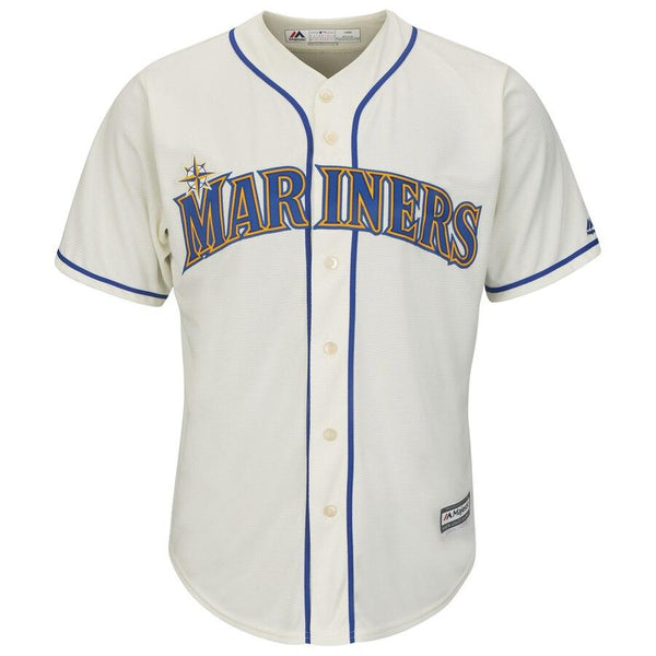 Ichiro Suzuki Seattle Mariners Majestic Official Cool Base Player Jersey – Cream 2019