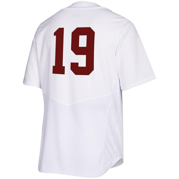Indiana Hoosiers  Full-Button Baseball Jersey – White 2019