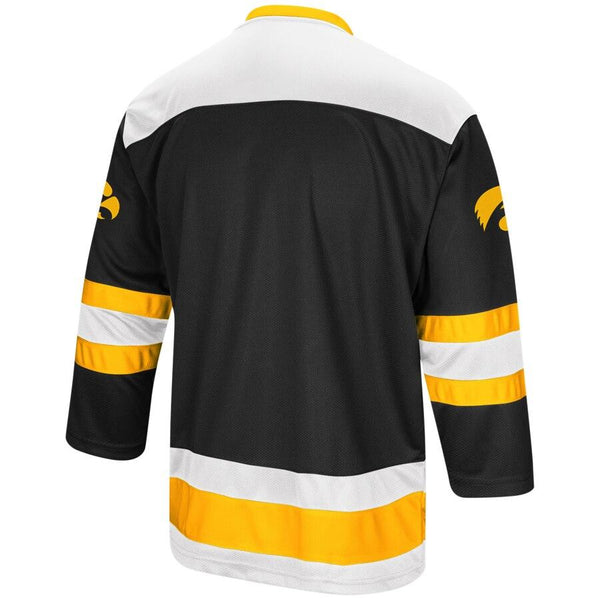 Iowa Hawkeyes Colosseum Athletic Machine Hockey Sweater Jersey – Black 2019