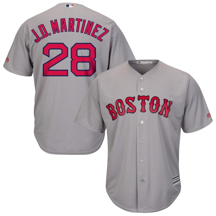 J.D. Martinez Boston Red Sox Majestic Road Official Cool Base Player Jersey - Gray 2019