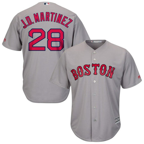 J.D. Martinez Boston Red Sox Majestic Road Official Cool Base Player Jersey - Gray 2019