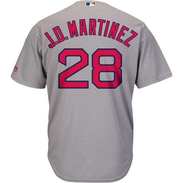 J.D. Martinez Boston Red Sox Majestic Road Official Cool Base Player Jersey - Gray 2019