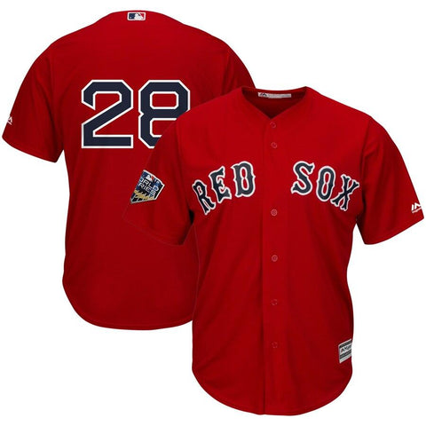 J.D. Martinez Boston Red Sox Majestic World Series Cool Base Player Number Jersey – Scarlet 2019