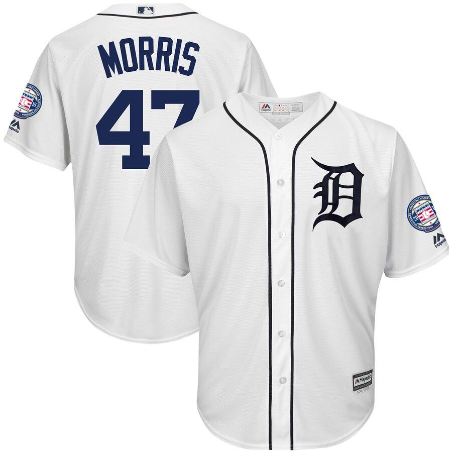 Jack Morris Detroit Tigers Majestic Hall of Fame Induction Patch Cool Base Jersey – White 2019