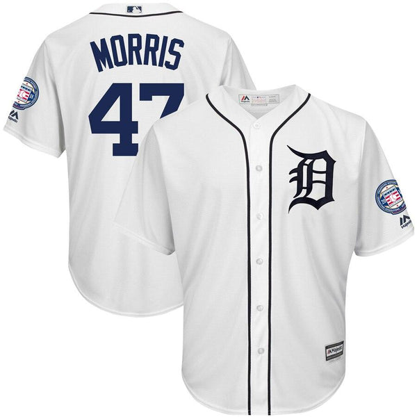Jack Morris Detroit Tigers Majestic Hall of Fame Induction Patch Cool Base Jersey – White 2019