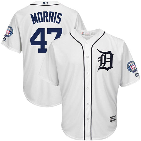Jack Morris Detroit Tigers Majestic Hall of Fame Induction Patch Cool Base Jersey – White 2019