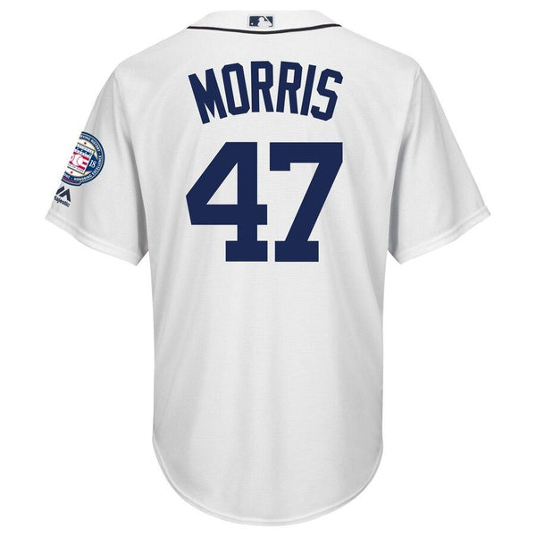 Jack Morris Detroit Tigers Majestic Hall of Fame Induction Patch Cool Base Jersey – White 2019