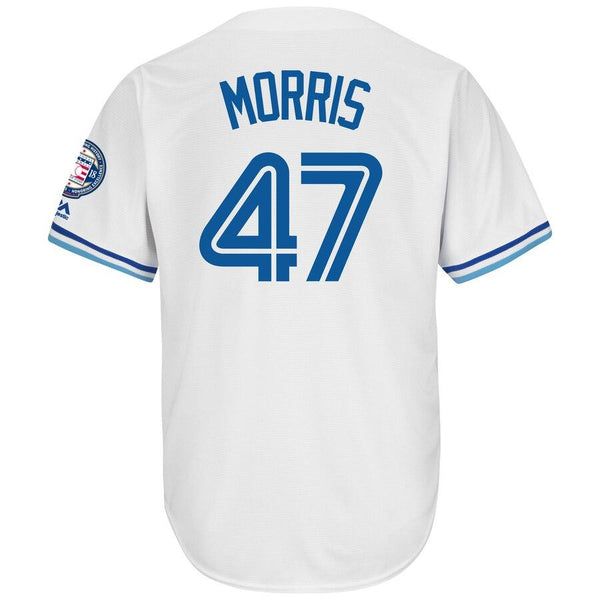 Jack Morris Toronto Blue Jays Majestic Hall of Fame Induction Patch Cool Base Jersey – White 2019