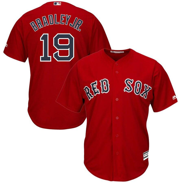 Jackie Bradley Jr. Boston Red Sox Majestic Alternate Official Cool Base Replica Player Jersey – Scarlet 2019