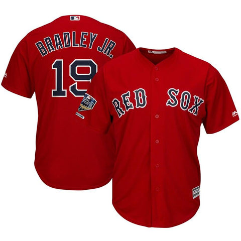 Jackie Bradley Jr. Boston Red Sox Majestic World Series Champions Alternate Cool Base Player Jersey – Scarlet 2019