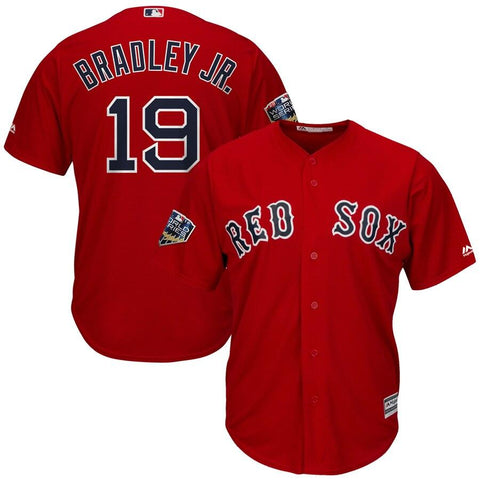 Jackie Bradley Jr. Boston Red Sox Majestic World Series Cool Base Player Jersey – Scarlet 2019
