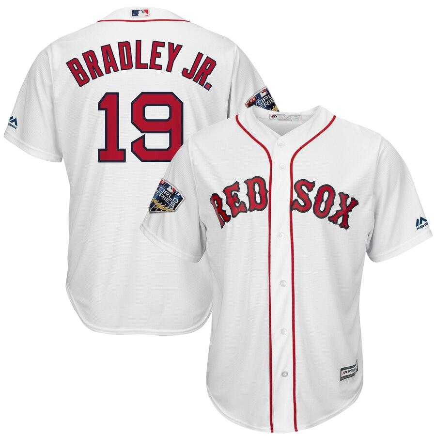 Jackie Bradley Jr. Boston Red Sox Majestic World Series Cool Base Player Jersey – White 2019