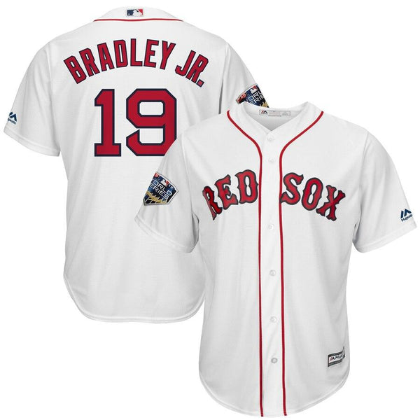 Jackie Bradley Jr. Boston Red Sox Majestic World Series Cool Base Player Jersey – White 2019