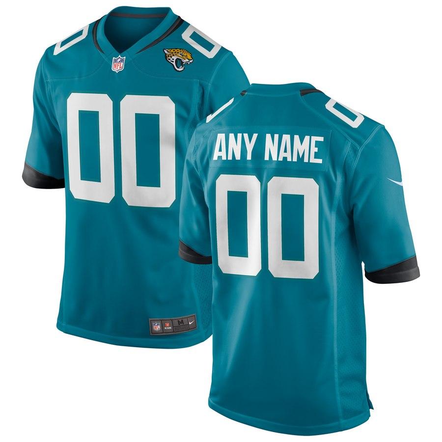 Jacksonville Jaguars Custom Alternate Game Jersey – Teal 2019
