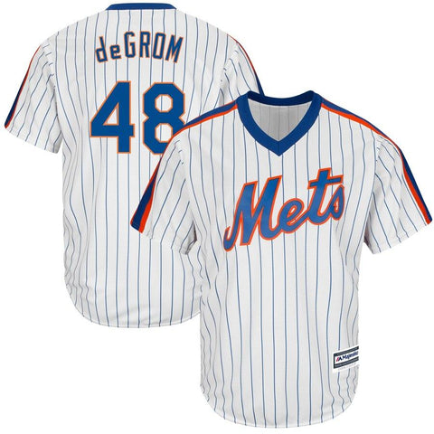 Jacob deGrom New York Mets Majestic Official Cool Base Player Jersey - White 2019