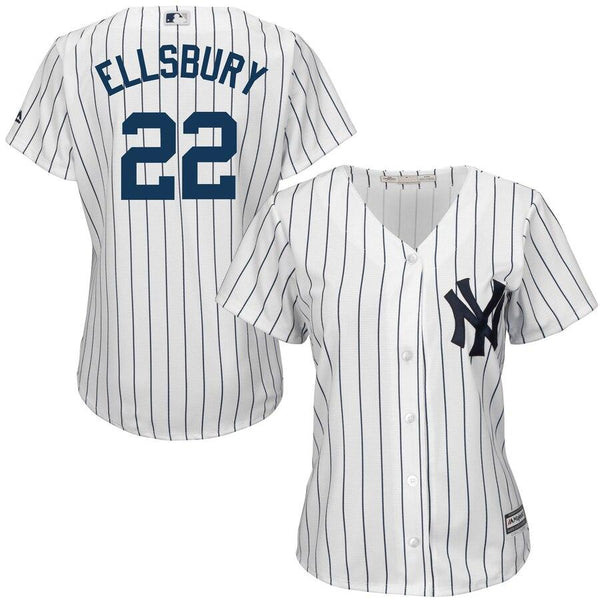 Jacoby Ellsbury New York Yankees Majestic Women's Cool Base Player Jersey - White 2019