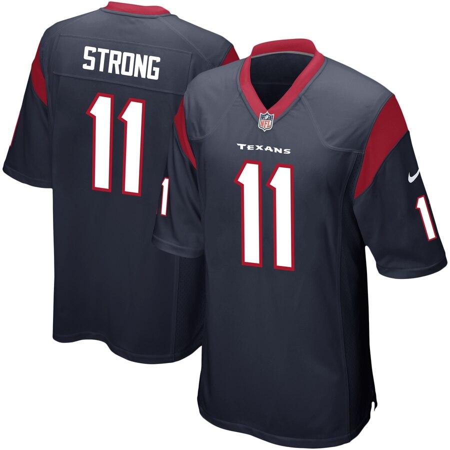 Jaelen Strong Houston Texans Game Jersey - Navy 2019