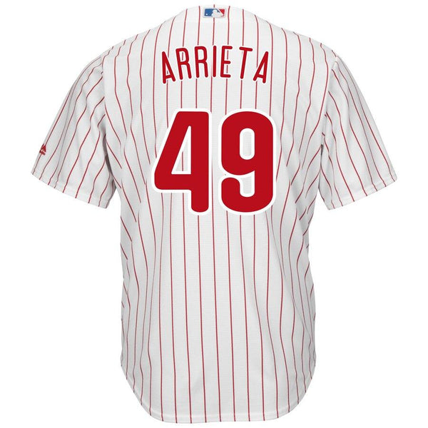 Jake Arrieta Philadelphia Phillies Majestic Official Cool Base Player Jersey – White 2019
