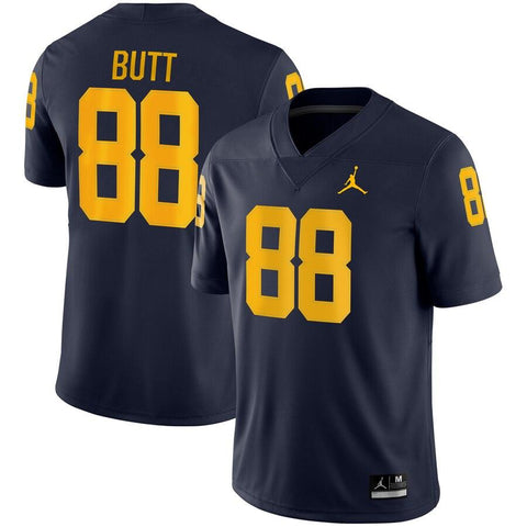 Jake Butt Michigan Wolverines Jordan Brand Game Jersey – Navy 2019