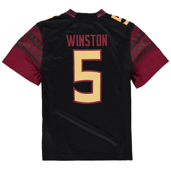 Jameis Winston Florida State Seminoles Youth Alumni Game Jersey - Black 2019