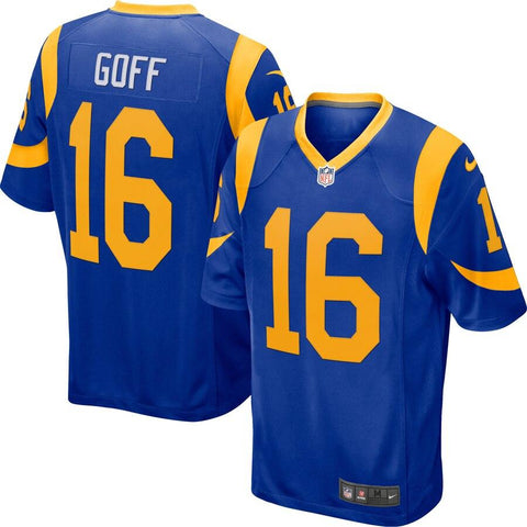 Jared Goff Los Angeles Rams Game Player Jersey – Royal 2019