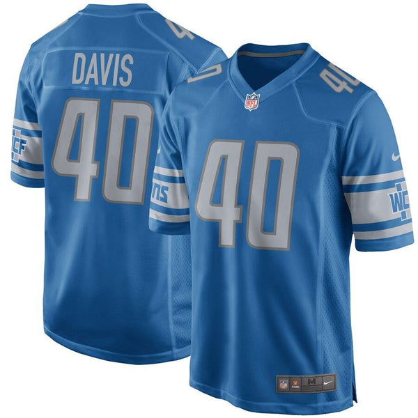Jarrad Davis Detroit Lions Game Jersey - Blue 2019