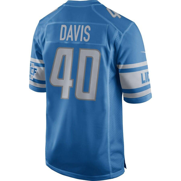 Jarrad Davis Detroit Lions Game Jersey - Blue 2019
